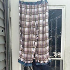 Free People Intimately Plaid Lounge Pants